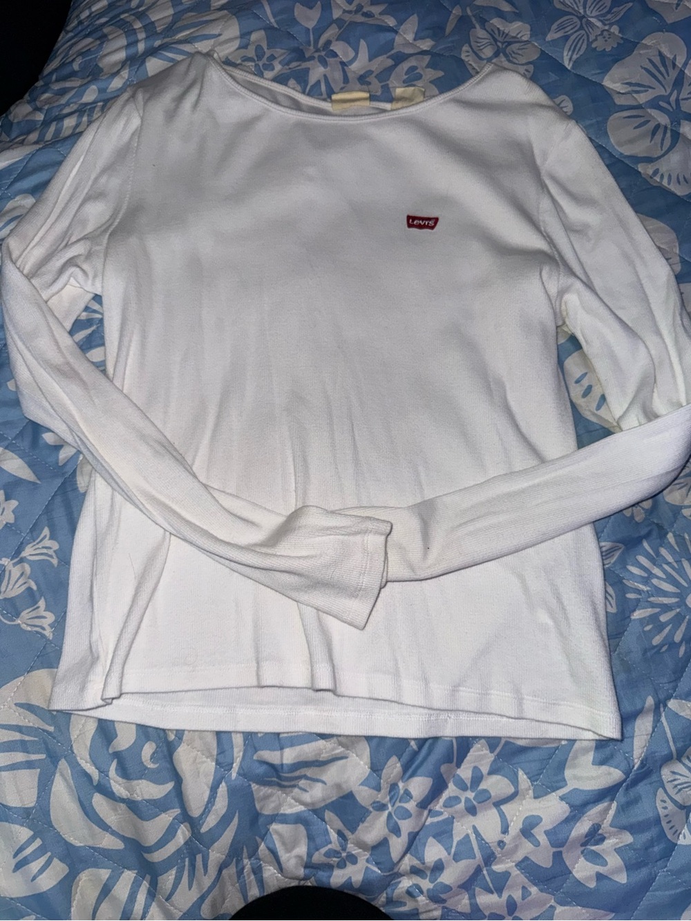 Levi's White Ribbed Tank